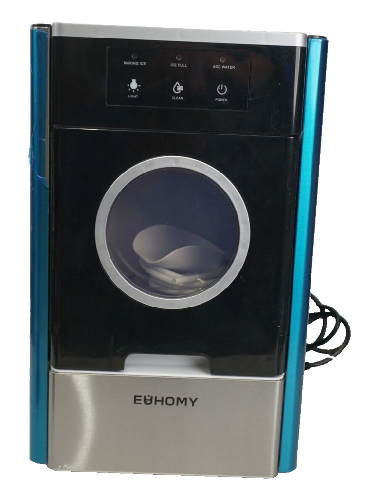 EUHOMY Nugget Ice Maker Countertop IM-10S Max 33lbs/24H 2 Ways Water Refill