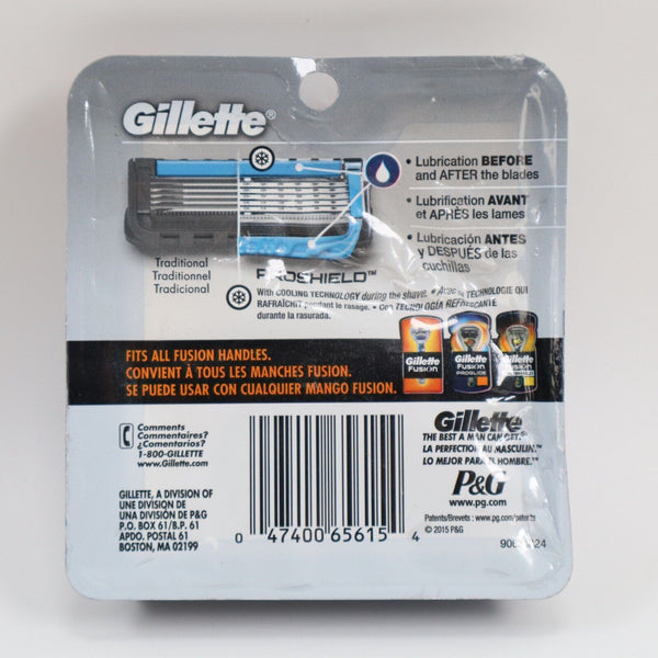 🔥NEW Gillette Proshield Chill Men's Razor Blade Refill, 4 Cartridges SHIPS NOW