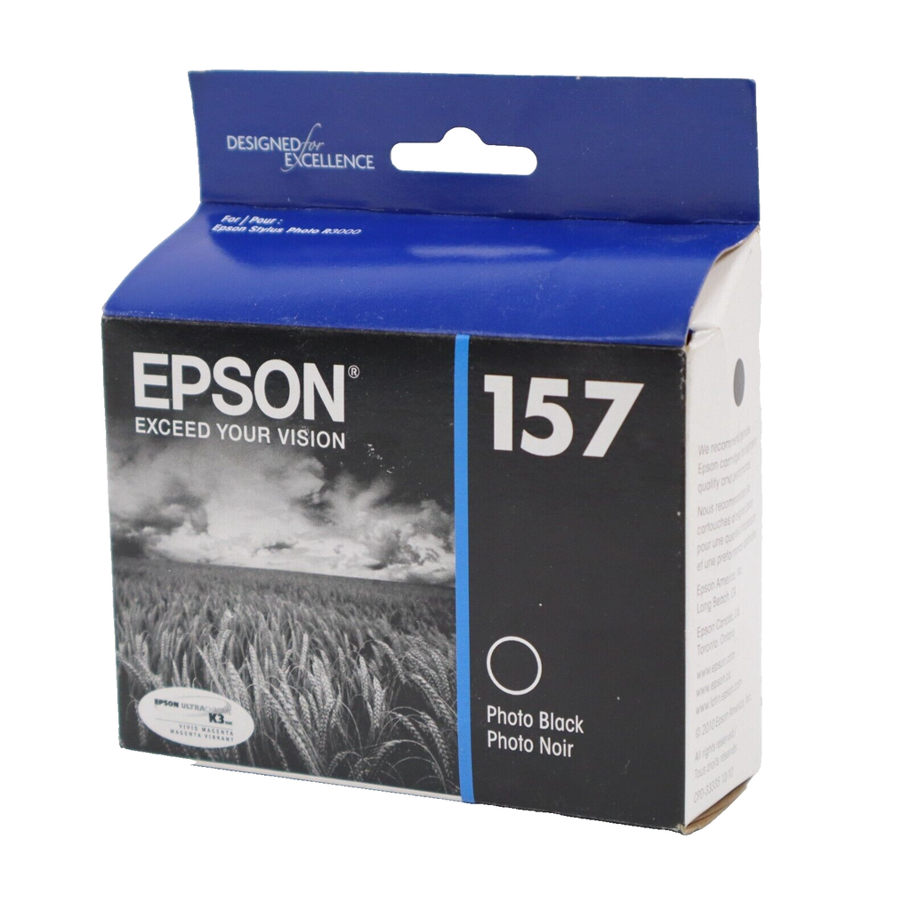 🔥NEW Epson 157 Photo Black Genuine Authentic Ink Cartridge T157120 Exp 5/24🔥