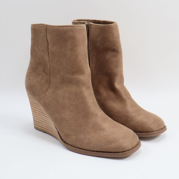 🔥Dolce Vita Rupart Wedge Ankle Bootie, Faux Suede Truffle Tan, 6US SHIPS TODAY