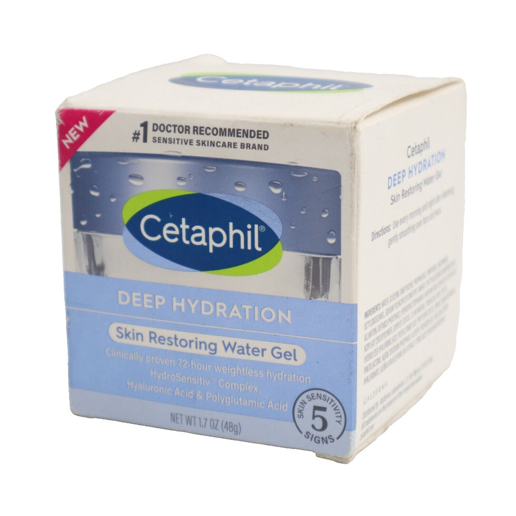 🔥NEW Cetaphil Deep Hydration Skin Restoring Water Gel 1.7 oz Hyaluronic Acid🔥