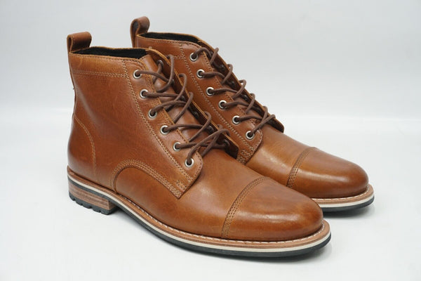 🔥Helm The Hollis Teak Men's Brown Leather Boots 9M US, FAST FREE SHIPPING🔥