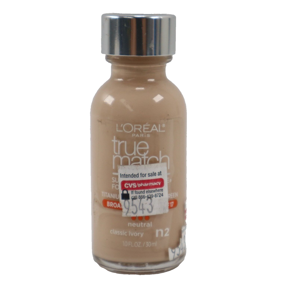 🔥NEW L'Oreal True Match Super-Blendable Liquid Foundation 1oz, n2 Classic Ivory