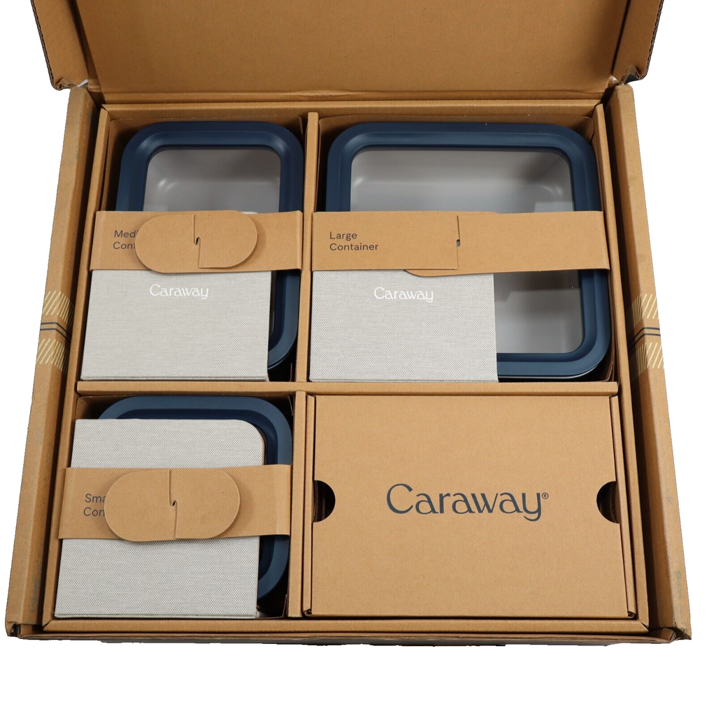 🔥NO DASH INSERTS CARAWAY HOME Food Storage Container Set, Navy SHIPS TODAY🔥