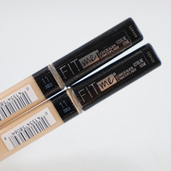 🔥2 X Maybelline Fit Me Concealer 011 Vanilla 0.23 fl oz Face Makeup SHIPS NOW🔥