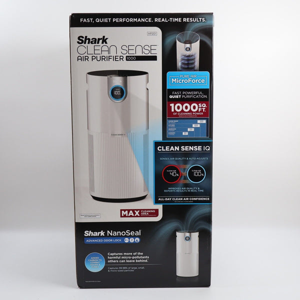 🔥NEW SEALED Shark HP201 Air Purifier Max with True HEPA 1000 Square ft, White🔥