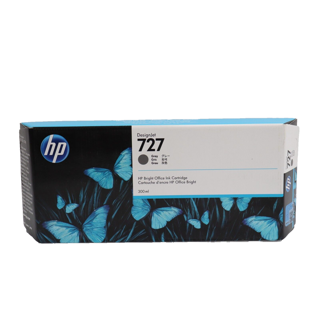 🔥HP 727 Genuine Gray Ink Cartridge for DesignJet T930, T2530 (F9J80A) Exp 2024