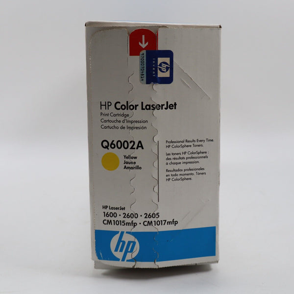 🔥Genuine HP Color LaserJet Q6002A Yellow Toner For 1600 2600 2605 NEW SEALED🔥