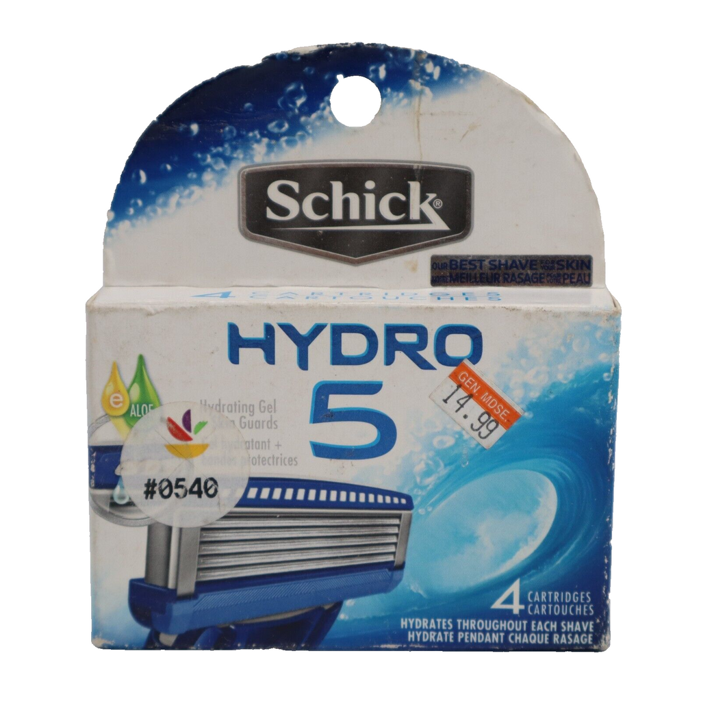 🔥NEW Schick Hydro 5 Refill Razor Blade, 4 Cartridges FAST FREE SHIPPING🔥