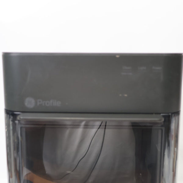 GE Profile Opal 2.0 38 lb. Portable Ice maker Nugget Ice Black Stainless Dented