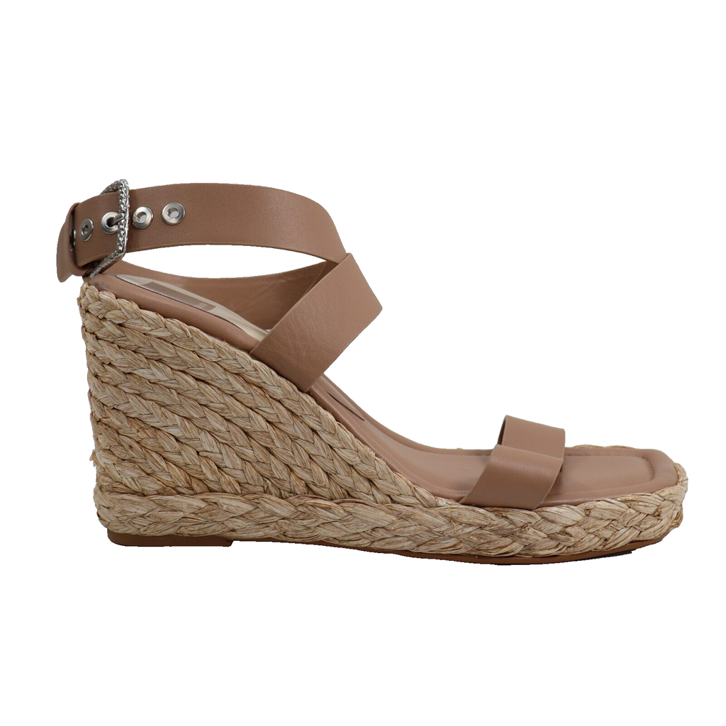 🔥Dolce Vita Aldona Wedge Sandals Beige Cafe Espadrille, Tan Hemp, 11US, MSRP$90