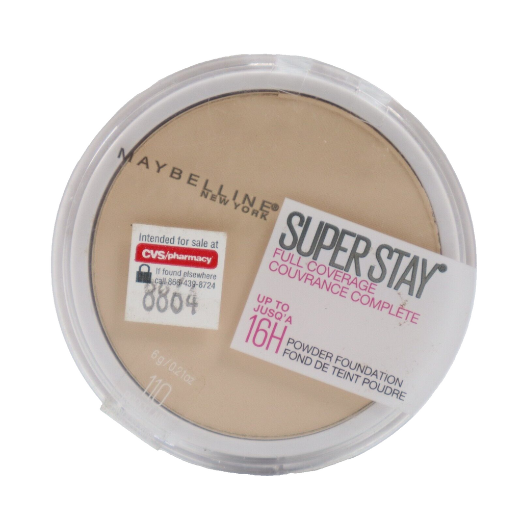 🔥NEW Maybelline Superstay Full Coverage Powder Foundation 6g, #110 Porcelain🔥