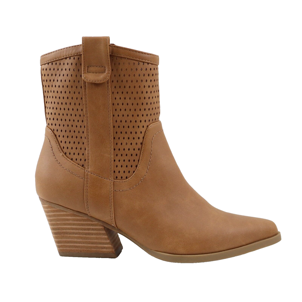 🔥NEW DV Dolce Vita Kirby Pull-On Western Ankle Bootie, Tan, 8US, SHIPS TODAY🔥