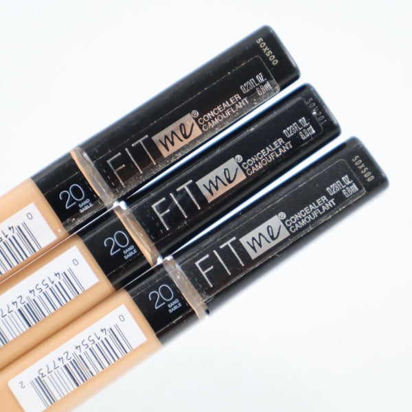 🔥3 Pack Maybelline Fit Me Concealer, Sand 20, 0.23 fl. oz. NEW SHIPS NOW🔥