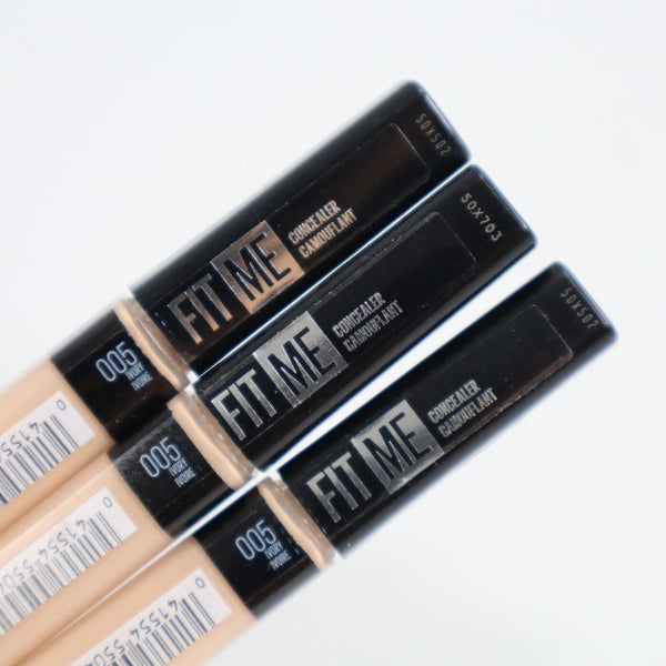 🔥3 X Maybelline Concealer 05 Ivory Fit Me Liquid Oil n Fragrance Free Natural🔥