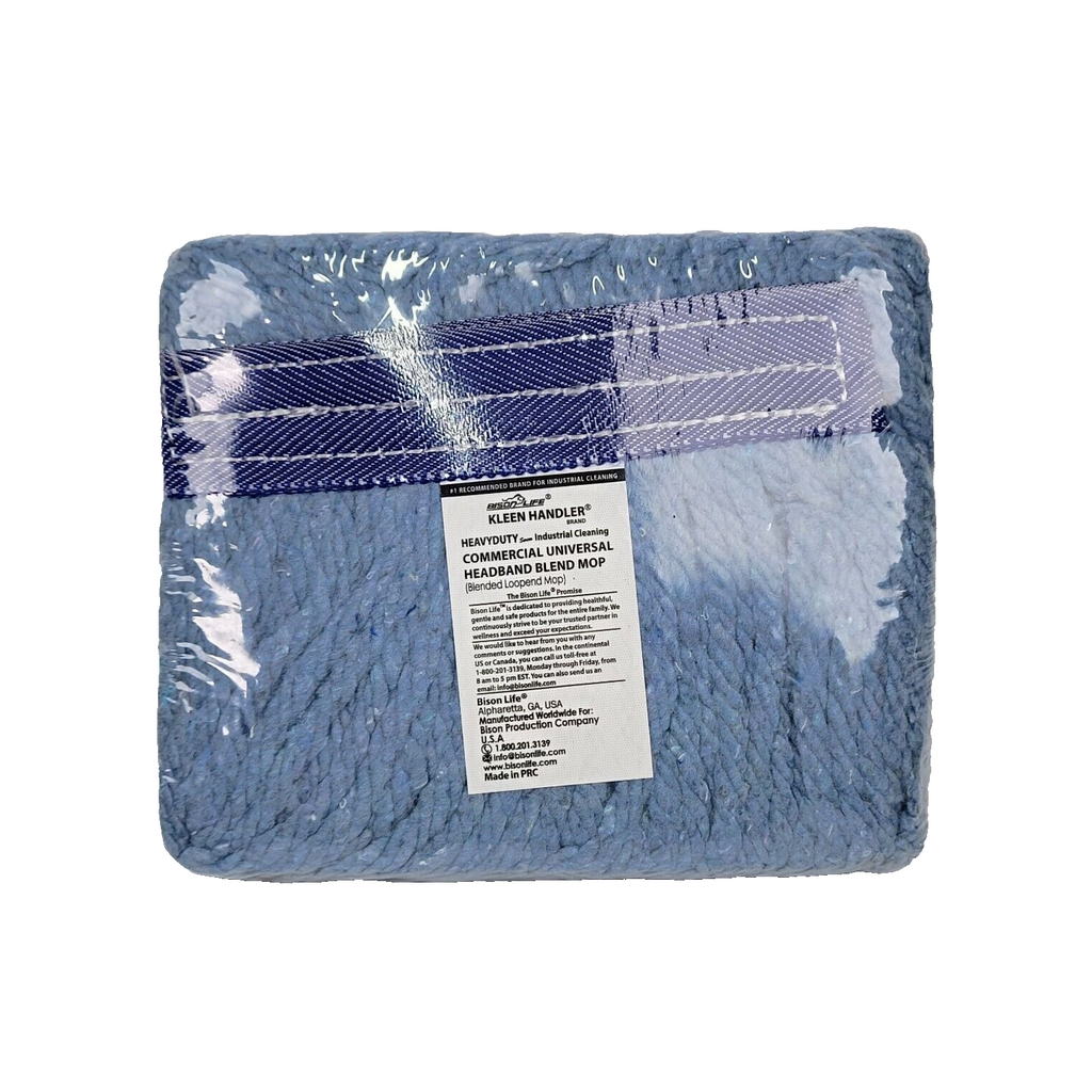 Mop Head Replacement Commercial Heavy Duty String Blue Wet Mop Heads 6 MOP HEAD