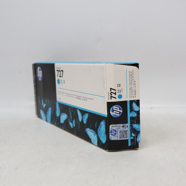 GENUINE HP 727 DesignJet Cyan Ink Cartridge F9J76A OEM 300ml EXP 3/20 Open Pack