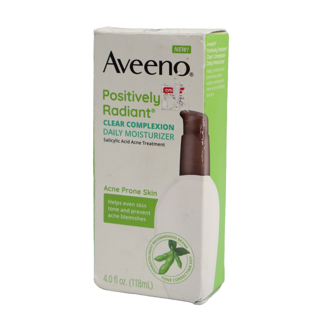 🔥NEW Aveeno Positively Radiant Clear Complexion Daily Moisturizer, 4fl/118ml🔥