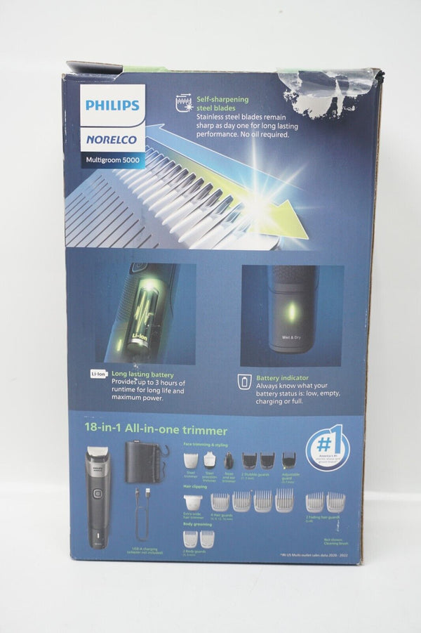 🪒Philips Norelco Multigroomer All-in-One Trimmer Series 5000 MG5910 Open Box 🪒