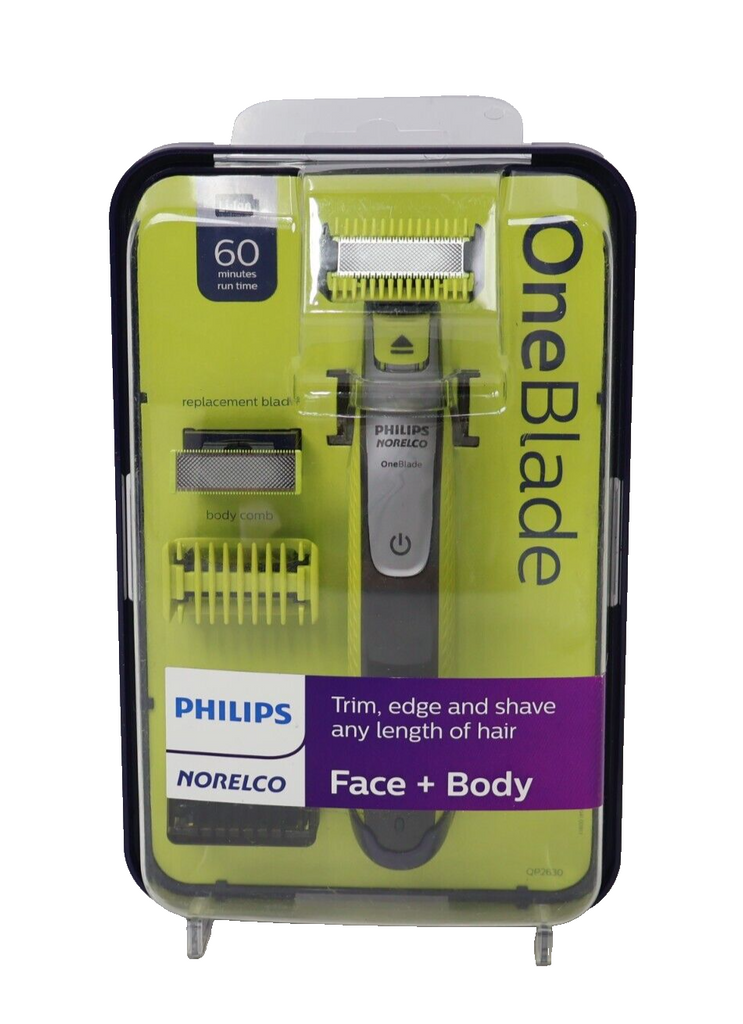 New Philips Norelco OneBlade Face/Body Hybrid Trimmer & Shaver QP2630/70