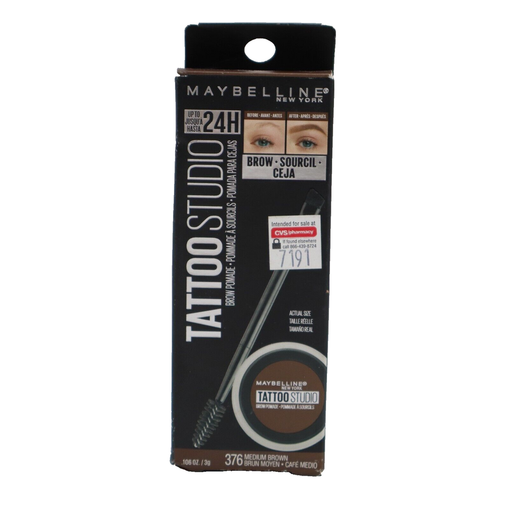🔥NEW Maybelline Tattoo Studio Brow Pomade 3g, #376 Warm Brown SHIPS TODAY🔥