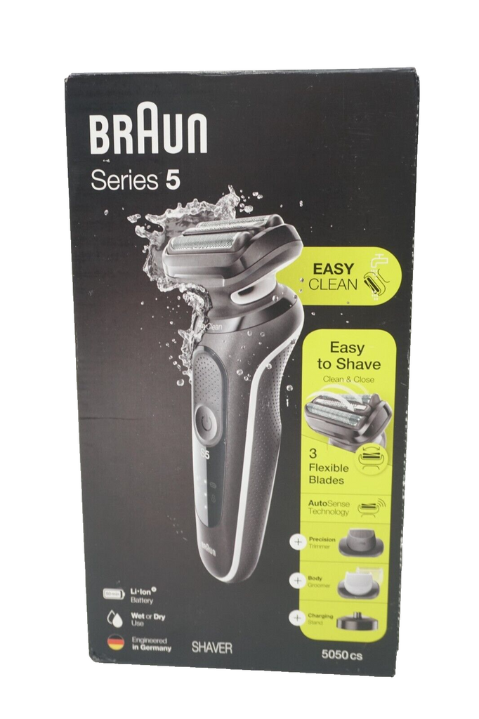 Braun Series 5 5050 Cs Electric Razor Waterproof Beard Body Trimming Lightly Use