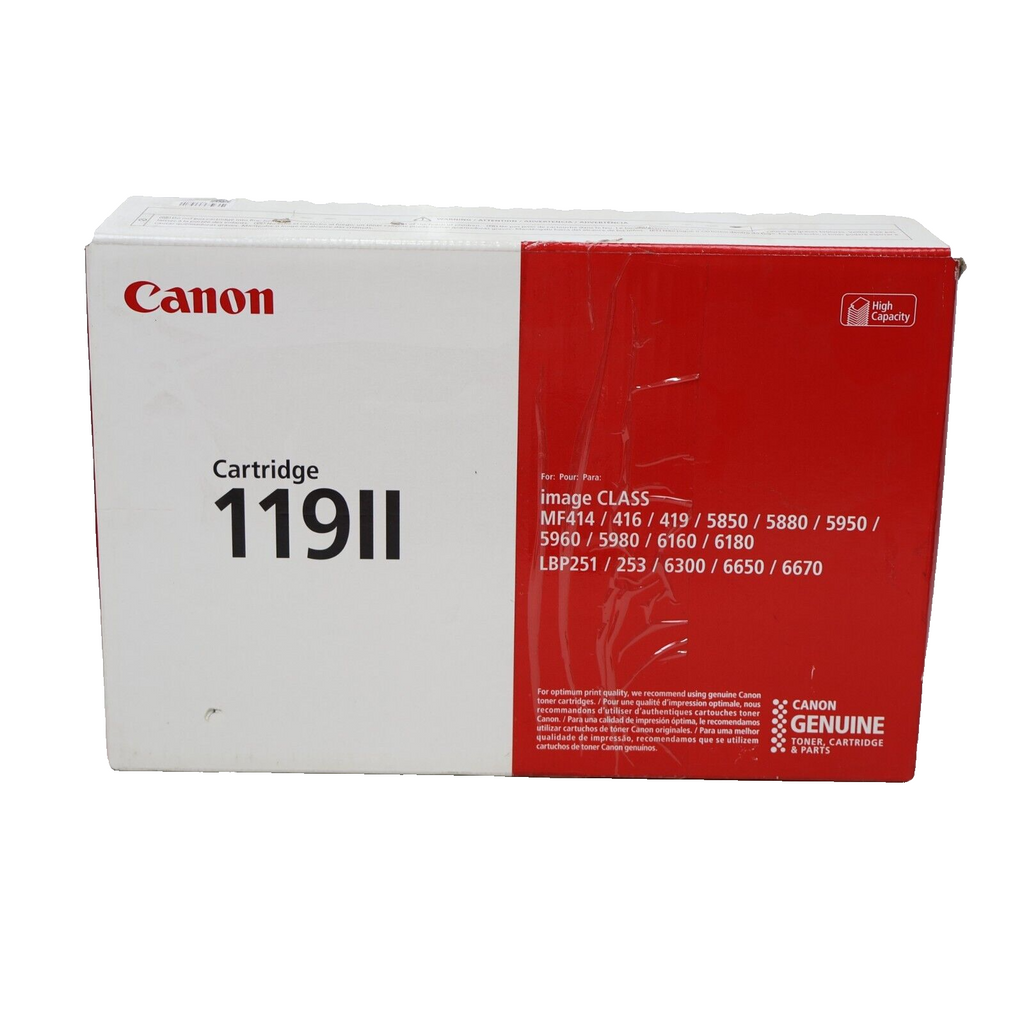 Canon 3480B001 (119 II) Black High Yield Toner Cartridge imageCLASS Used 50%