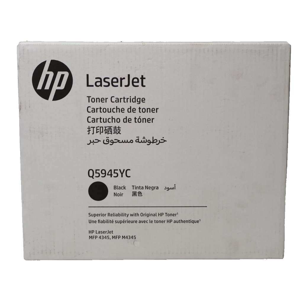 HP Q5945YC Black 45A Original Toner 23,500 Pages LaserJet MFP 4345 New