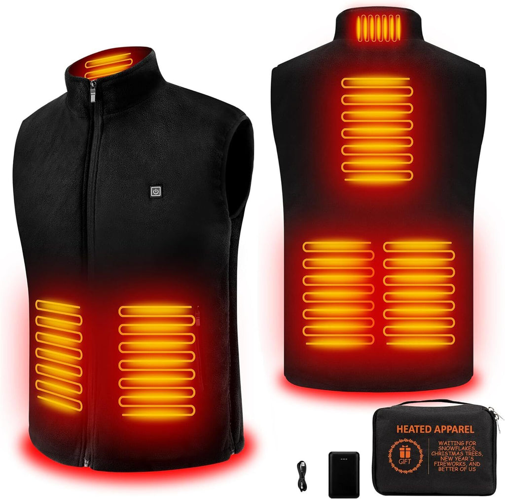 🔥Fleece Heated Vest for Men Women w/ Battery Pack Included Lightweight Warming