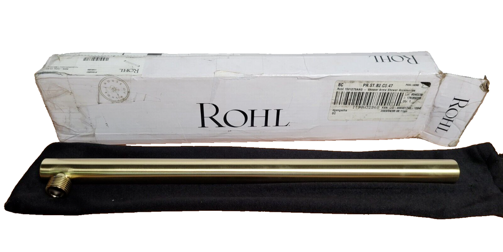 🔥🚿Rohl 150127SAAG - Shower Arm Only LESS FLANGE ANTIQUE GOLD 🚿🔥
