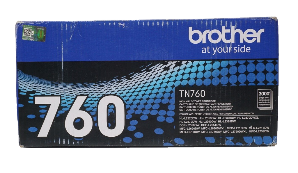 🔥Brother TN-760 TN760 Genuine High Yield Toner Cartridge BRAND NEW OPEN BOX