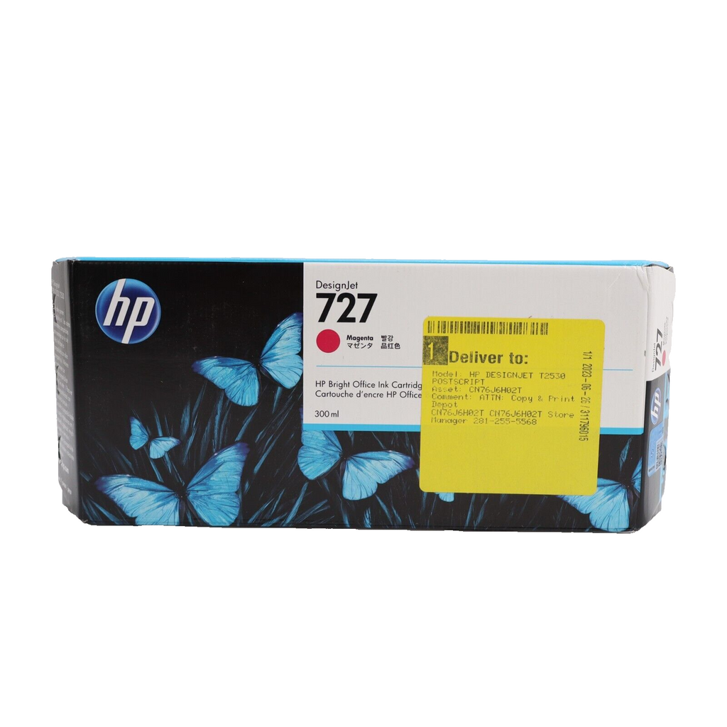 🔥NEW Genuine HP 727 Magenta 300ml Ink Cartridge F9J77A for DesignJet EXP 5/24🔥