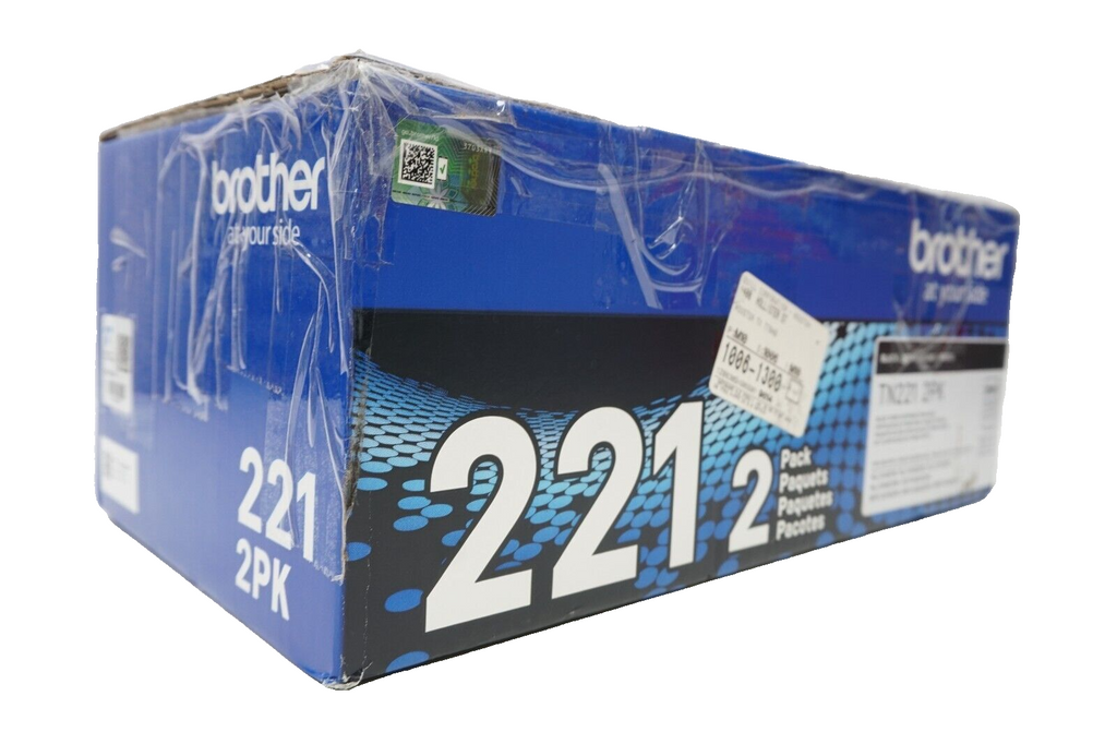 🔥Brother Genuine Standard-Yield Black Toner Cartridge 2 Pack TN221 SEALED POUCH