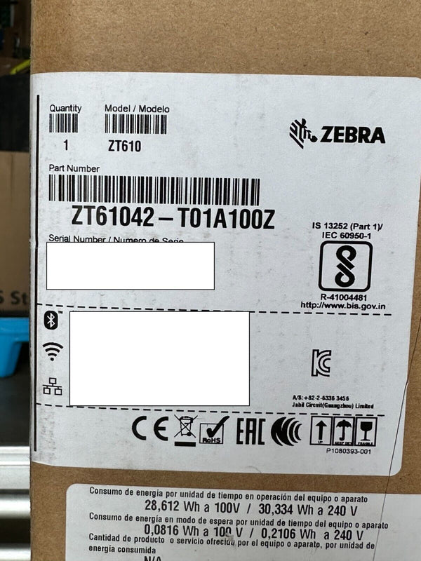 🔥Zebra ZT610 ZT61042-T01A100Z Thermal Label Printer 203dpi OPEN BOX SHIPS NOW🔥