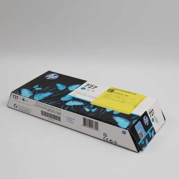 GENUINE HP 727 DesignJet Cyan Ink Cartridge F9J76A OEM 300ml EXP 11/24 SHIPS NOW