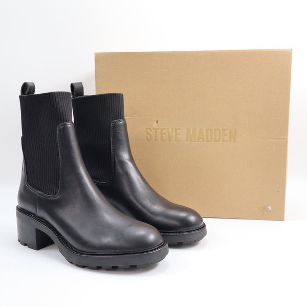 🔥Steve Madden Hutch Chunky Sock Boots, Black, 9US/39EU, MSRP$100 SHIPS TODAY🔥