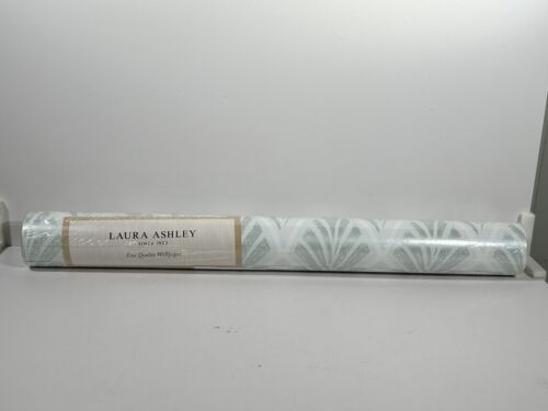 🔥Laura Ashley Wallpaper Florin Duck Egg 113376 11yds x 20.5in 56sq.ft.FREE SH🔥