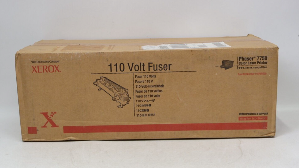 New Factory Sealed Genuine Xerox 115R00025 Phaser 7750 110 Volt Fuser Box Damage