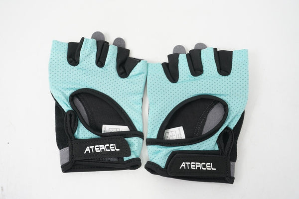 ATERCEL Workout Gloves for Men and Women Exercise Gloves for Weight Lifting Teal