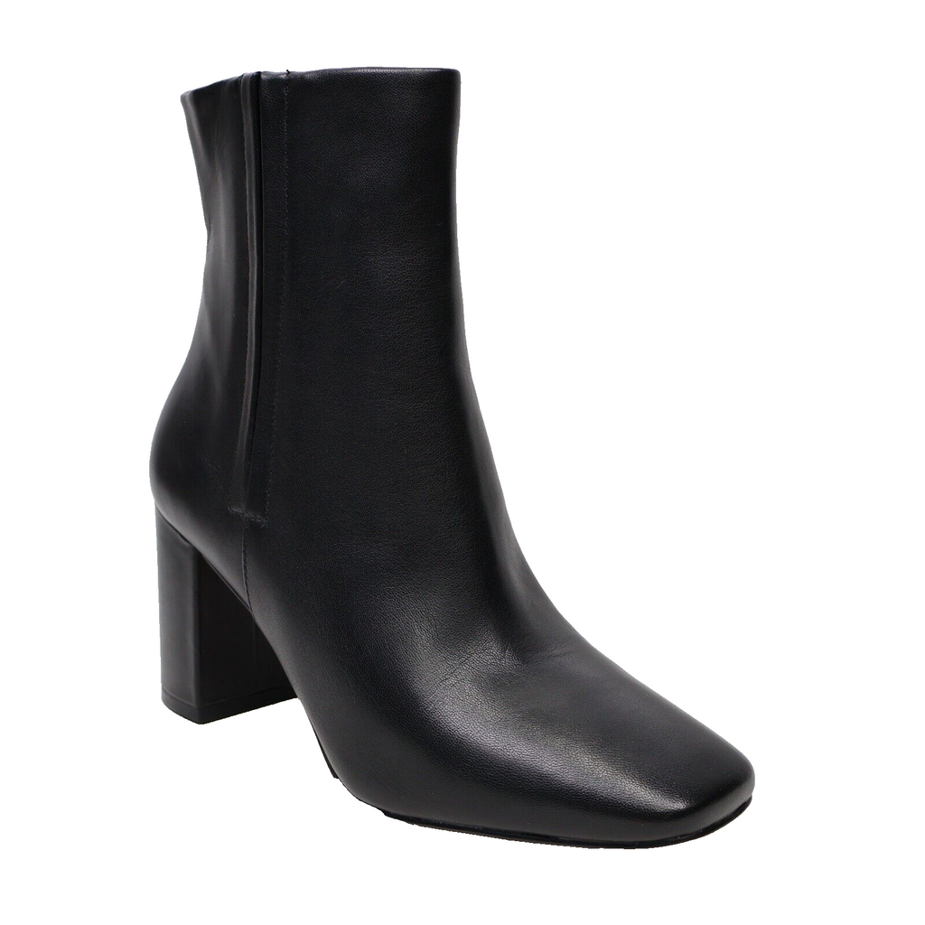 🔥Cole Haan Women's Valley Square Toe High Heel Booties Black Leather 8B US/38EU