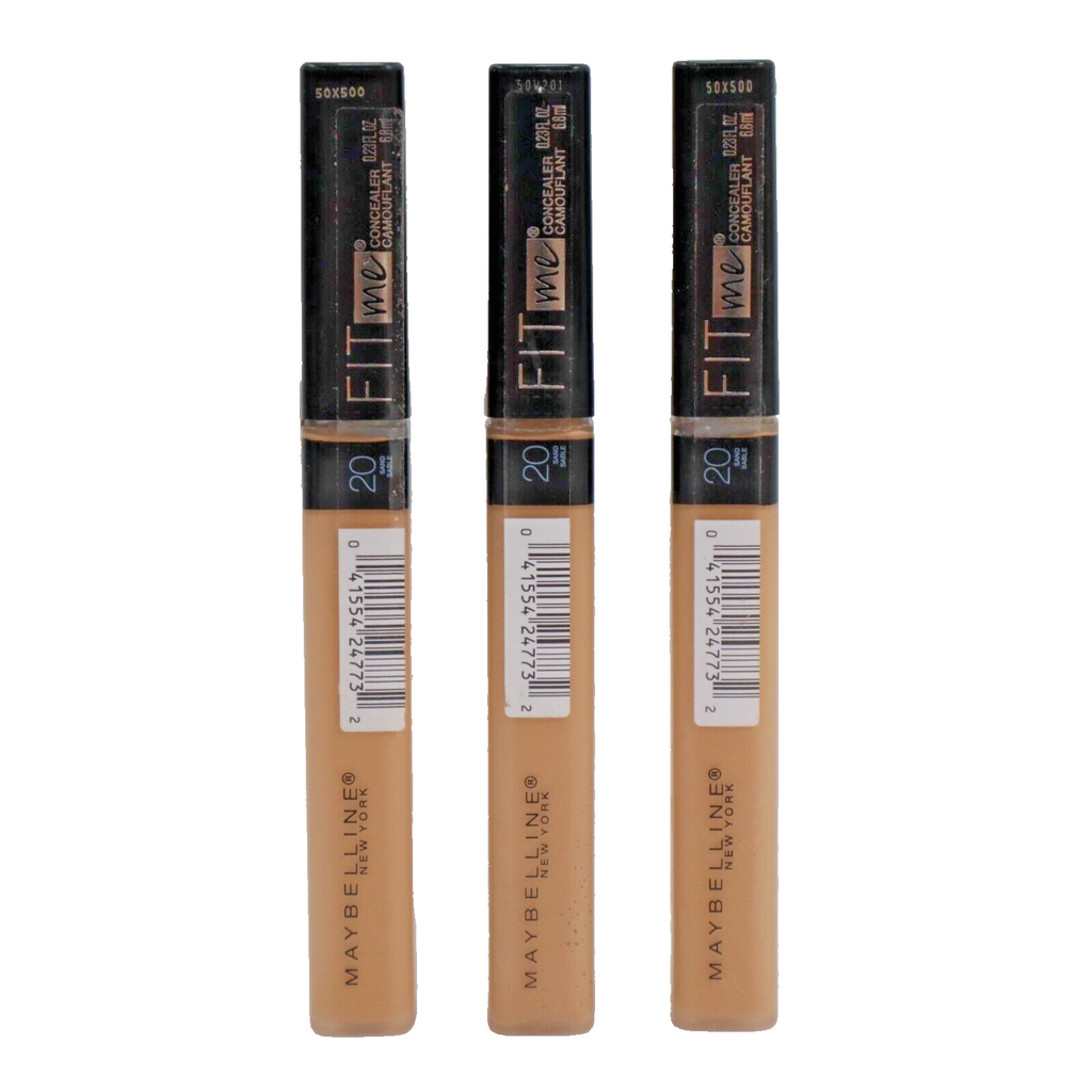 🔥3 Pack Maybelline Fit Me Concealer, Sand 20, 0.23 fl. oz. NEW SHIPS NOW🔥