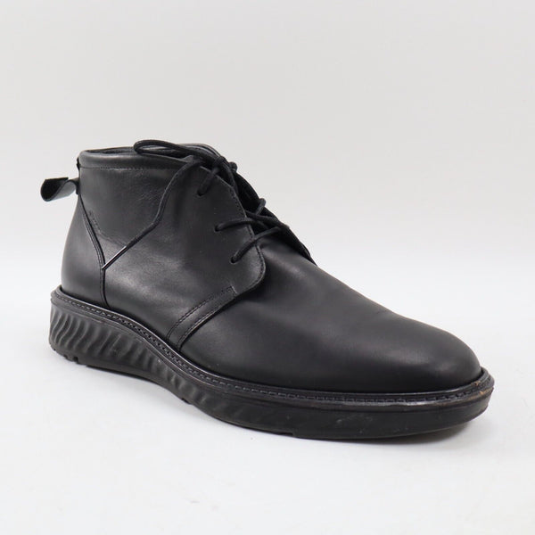 🔥NEED REPAIR Ecco Men's St.1 Hybrid GTX Boots Black Leather 9US/43EU MSRP$270🔥