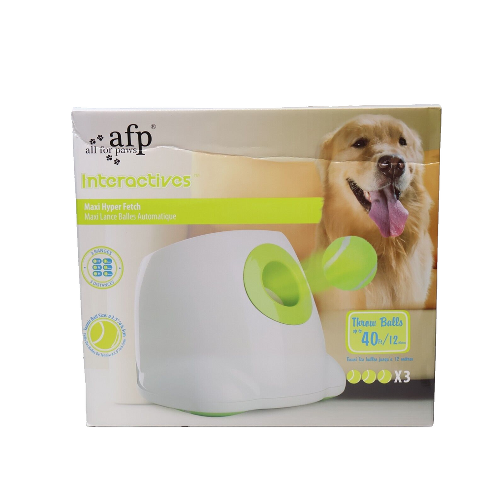 afp All For Paws Interactive Hyper Fetch Machine - Mini Automatic Ball Launcher