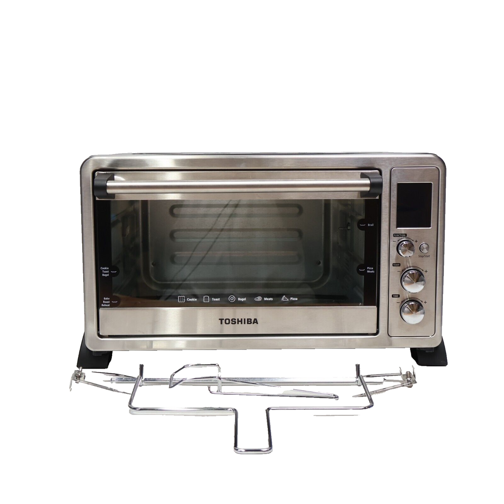 TOSHIBA AC25CEW-SS Large 6-Slice Convection 10in1 Stainless Steel Missing Pieces