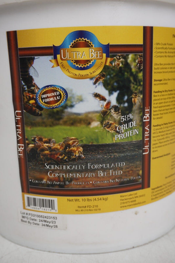 🐝Mann Lake ULTRA BEE Pollen Substitute Dry Bee Feed High Protein Boosts Brood🐝
