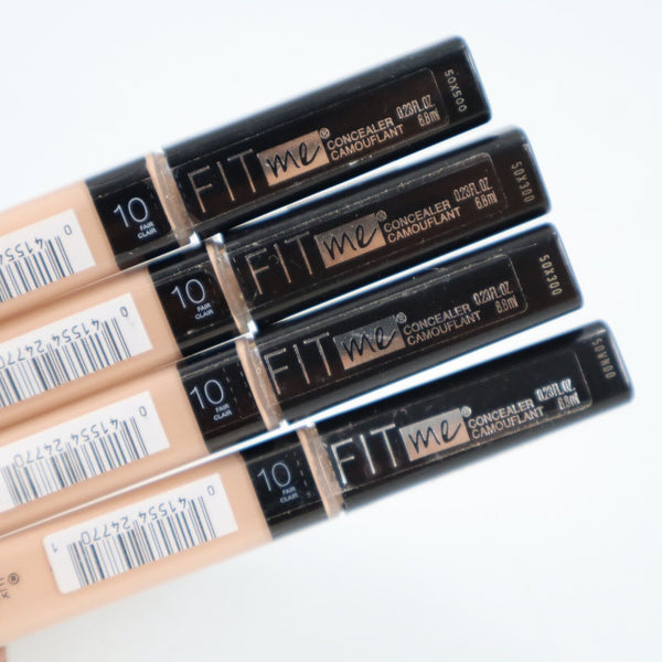 🔥4 Pack Maybelline New York Fit Me! Concealer Shade #10 Fair NEW SHIPS TODAY🔥