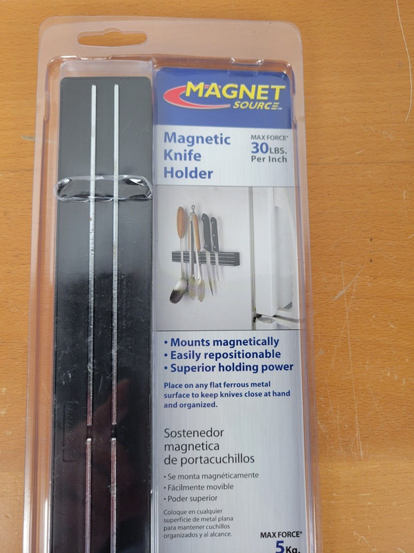 Magnet Source Magnetic Knife/Tool Holder Max Force 30lb/inch NIP NEW ORIGINAL PK