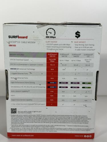 🔥ARRIS (16x4) SURFboard DOCSIS 3.0 Cable Modem. Approved on Xfinity Comcast🔥