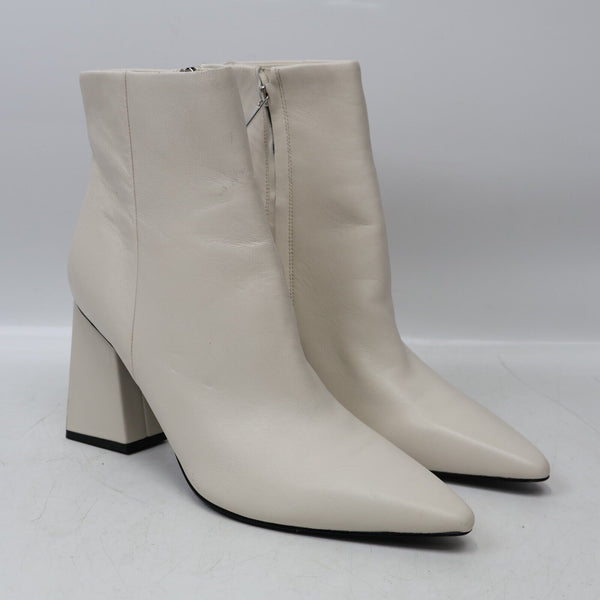 Marc Fisher Women Pointed Toe Ankle Booties, Ivory White, 9.5US/40.5EU SHIPS NOW