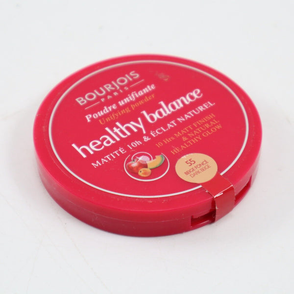 🔥Bourjois Paris Healthy Balance Powder 10hrs Matt Finish 55 Dark Beige, 0.32oz